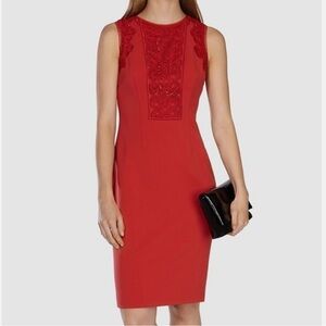 NWT Karen Millen Pencil Dress Lace Detail